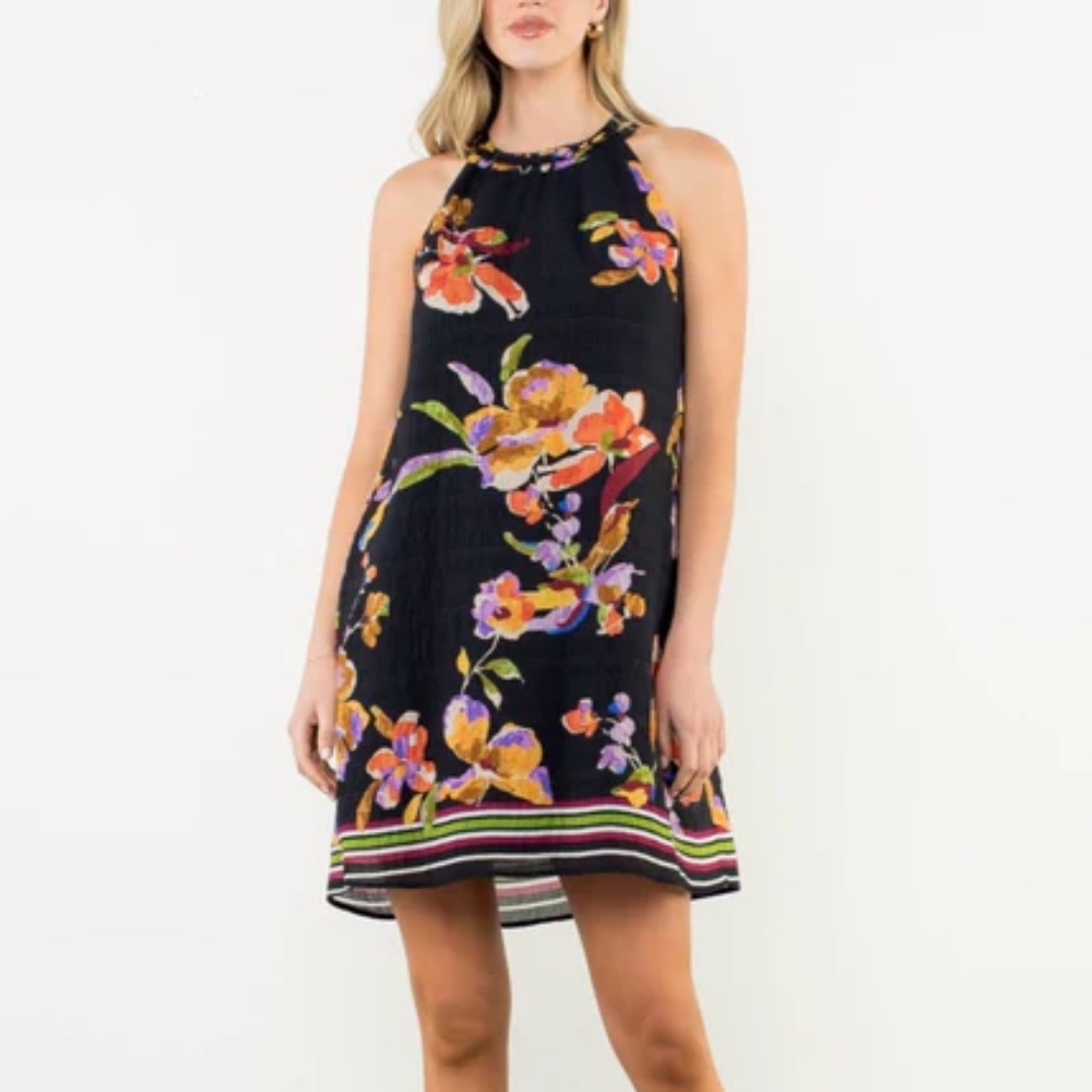 NWT Halter Floral Print Shift Dress by THML - Picture 6 of 6